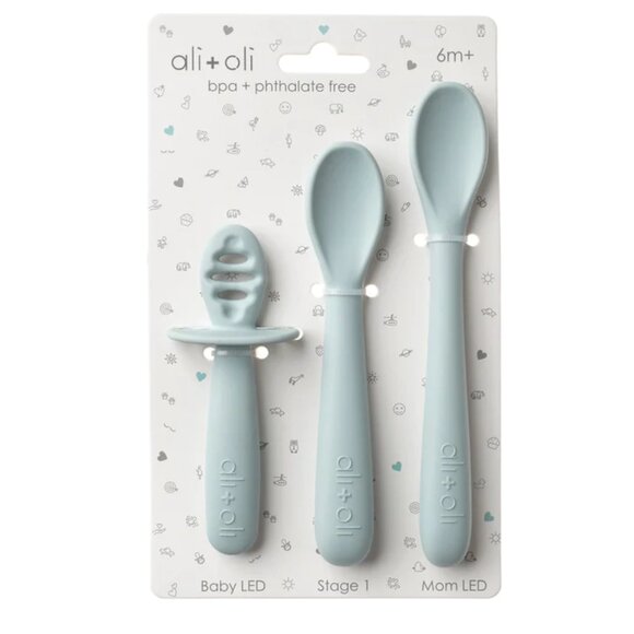 Blue Spoon Set for baby (6M+) - Picture 1 of 2